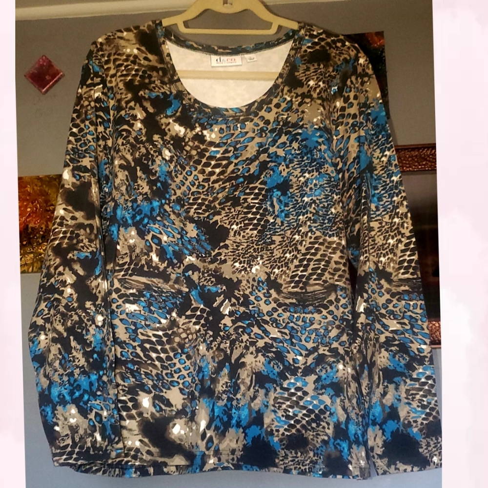 Brand new multi colored Denim Co blouse - Picture 6 of 10